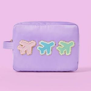 Stoney Clover Lane X Target Large Pouch with Airplane Patches NWT